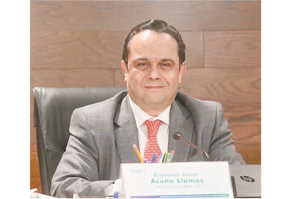 Francisco Javier Acuña Llamas, comisionado presidente del Inai. Foto: ESPECIAL