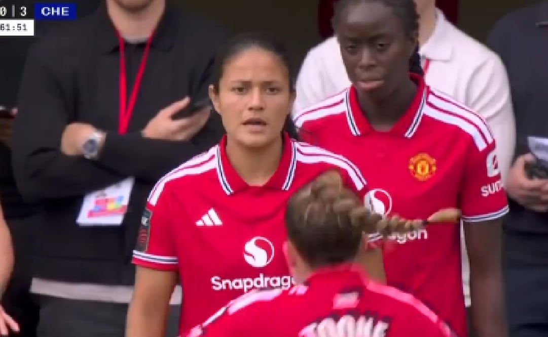 Rebeca Bernal debutó con la camiseta del Manchester United / Foto: Especiales