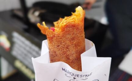 Estas marquesitas de cochinita pibil te sorprenderán