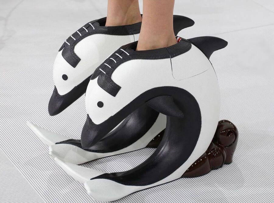 El curioso modelo se presentó en la semana de la moda de París      Foto: Instagram