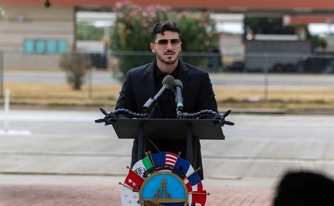 El gobernador de Nuevo León, Samuel Alejandro García Sepúlveda, presentó en Laredo, Texas, el proyecto de expansión del Puente Internacional Colombia-Laredo. | Foto: Especial.