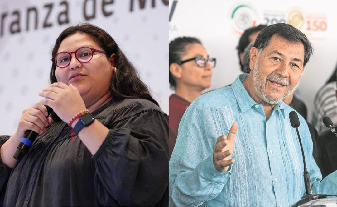 Citlalli Hernández y Fernández Noroña. Foto: Archivo EL UNIVERSAL