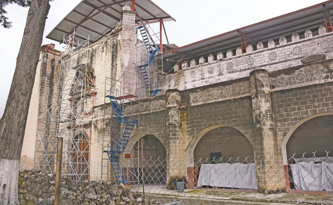 Chile aportó recursos para la restauración del Ex Convento de San Guillermo Abad del Cristo Aparecido, en Totolapan, Morelos (en la imagen). (TONY RIVERA. EL UNIVERSAL)