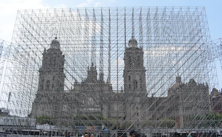 Avanza instalación de FIFA Fan Fest en el Zócalo; habrá pantalla gigante frente a la Catedral