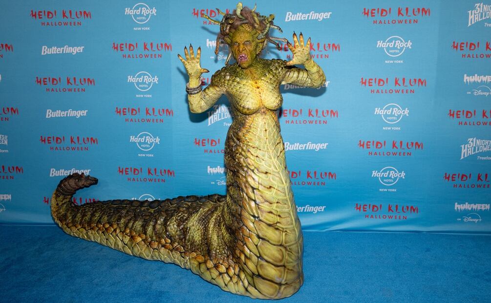 Heidi Klum como Medusa en Halloween 2025.
Foto de CJ Rivera/Invision/AP.
