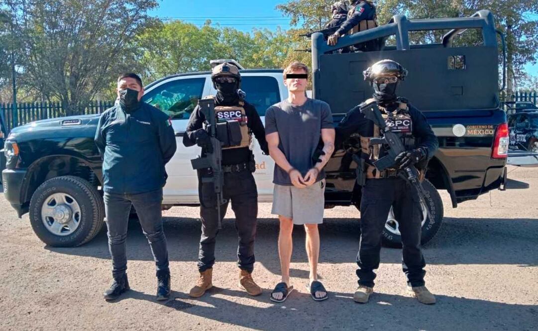 Autoridades federales detuvieron en Sinaloa a Gabriel Seth Rodgers de 25 años. Foto: Especial