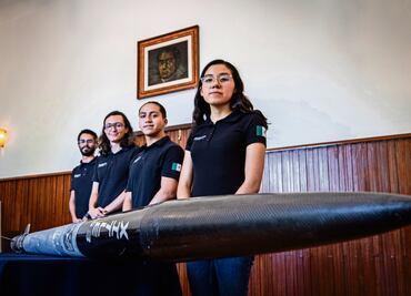 Cuatro alumnos espaciales: crean cohete y logran quinto lugar internacional