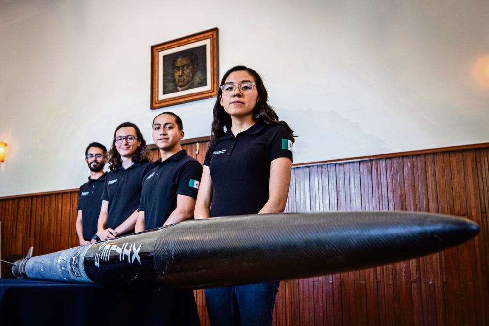 El equipo concursó con el cohete Xitle en la Spaceport American Cup, en la que participaron más de 150 equipos. Fotos: Gabrile Pano / El Universal