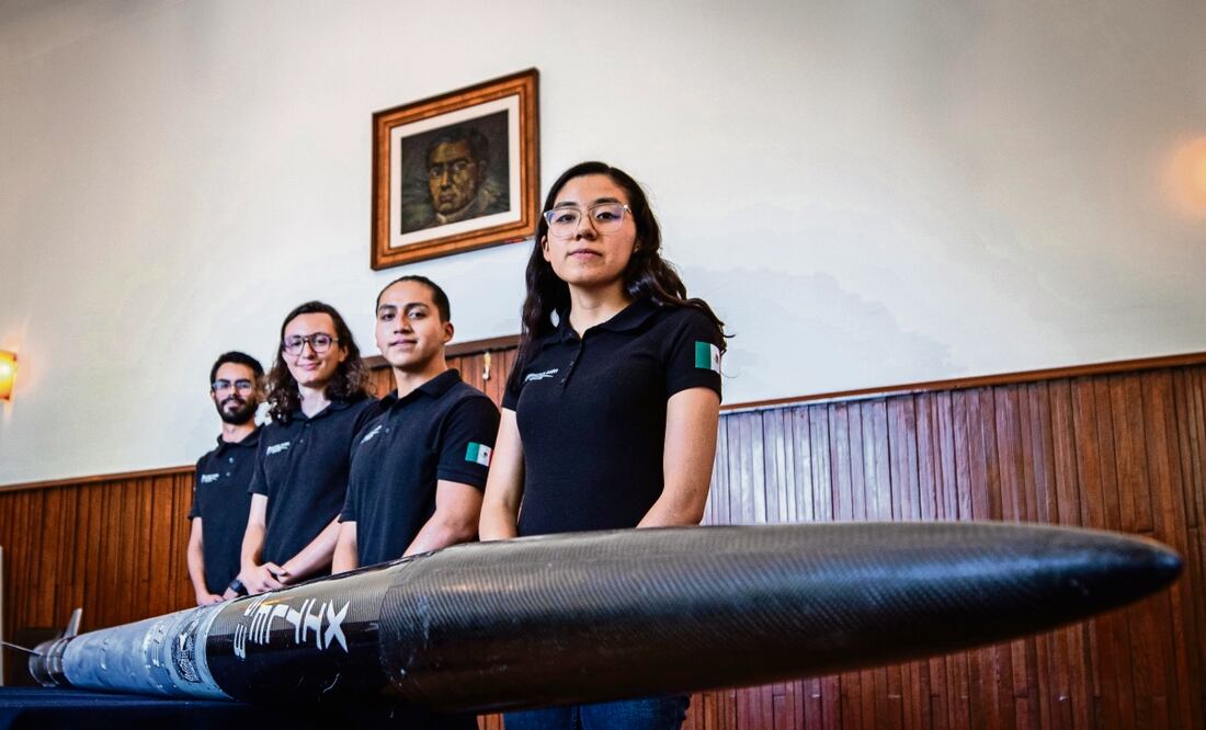 El equipo concursó con el cohete Xitle en la Spaceport American Cup, en la que participaron más de 150 equipos. Fotos: Gabrile Pano / El Universal