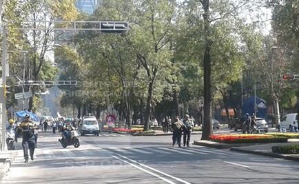 Marcha complica tránsito en Reforma rumbo a Los Pinos