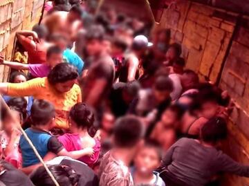 INM rescata a 303 migrantes hacinados en un camión de carga y un tractocamión en Veracruz