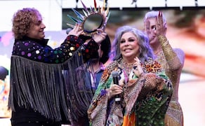 La actriz Verónica Castro en el Pride 2026. Foto: Hugo Salvador/EL UNIVERSAL.