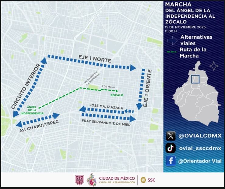 Alternativas viales. Foto: especial