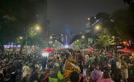 Así fue la salida del Ángel de la Independencia tras partido de México-Ecuador; aficionados quedaron atrapados entre la multitud