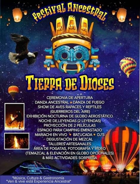 Así será el Festival Ancestral Tierra de Dioses en Teotihuacán