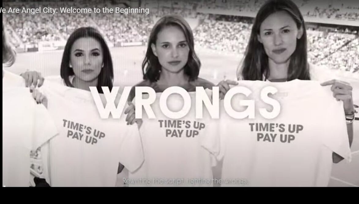 Eva Longoria, Natalie Portman y Jennifer Garner. Foto: Captura video