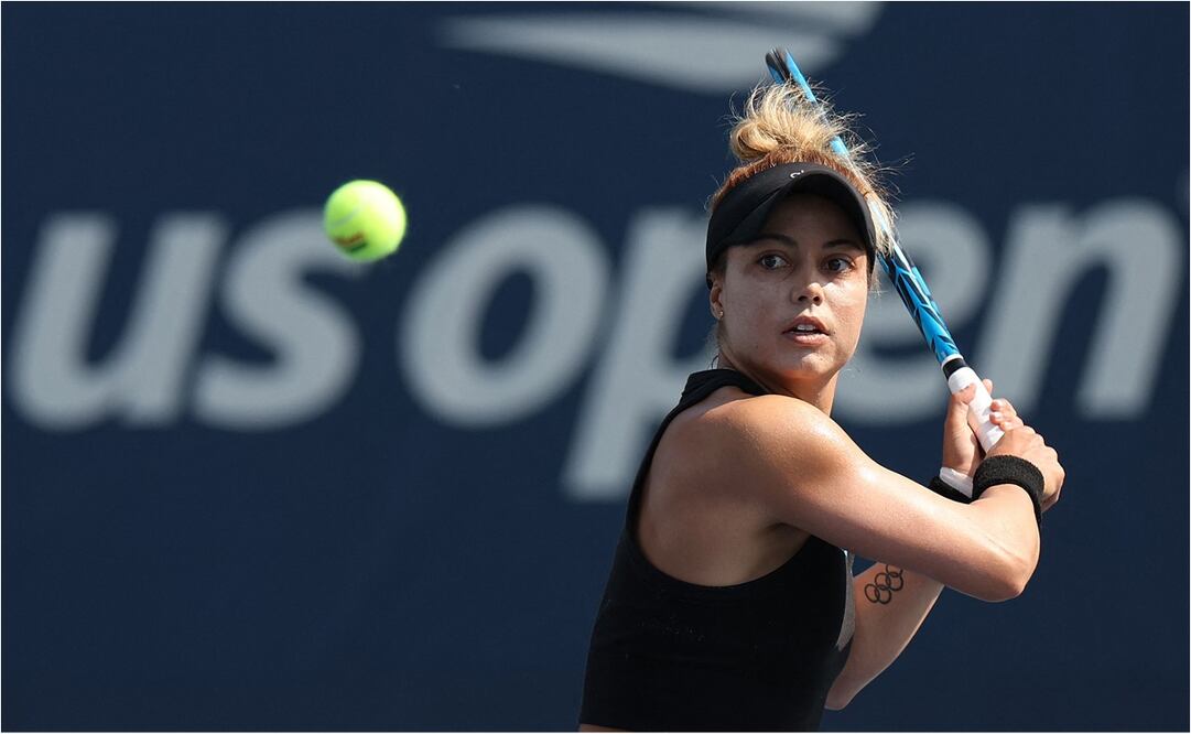 Renata Zarazúa en la segunda ronda en US Open. FOTO: AFP