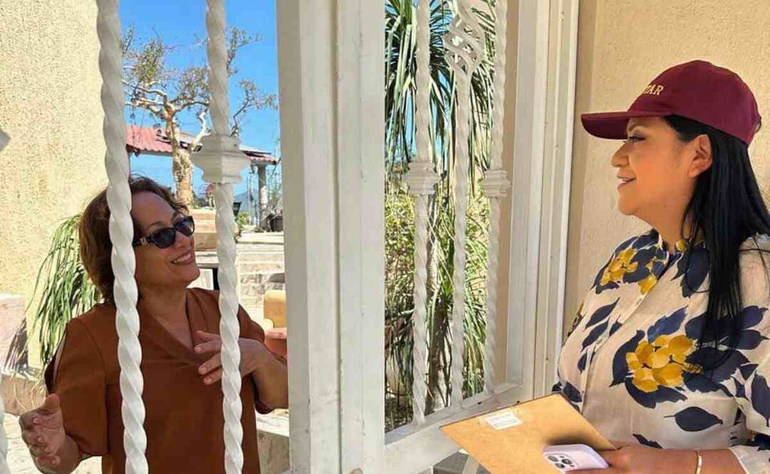 Secretaria del Bienestar, Ariadna Montiel Reyes en Baja California Sur. Foto: X @A_MontielR