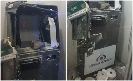 A pedradas, destruyen cajero en Iztacalco