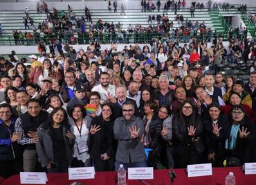 Morena realiza asamblea de simpatizantes en Magdalena Contreras; alcalde asegura que demarcación es "obradorista, claudista y clarista"