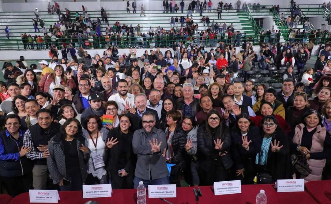 Morena realiza asamblea de simpatizantes en La Magdalena Contreras (29/01/2025). Foto: Especial