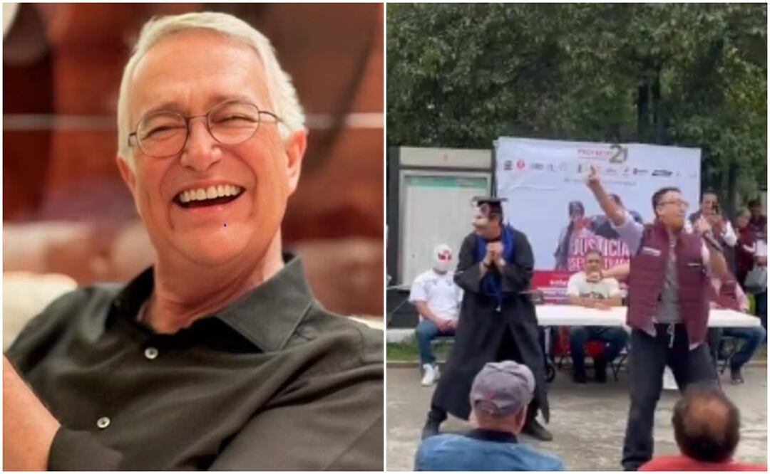 La polémica puesta en escena que criticó el empresario, fue titulada como “Super Moreno: defensor de la justicia municipal". Fotos: Redes Sociales