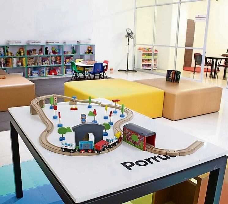 Las salas para atender a los menores de edad son lúdicas. Foto: Especial