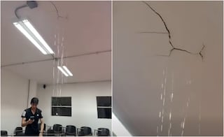 La primera tormenta inunda el Conservatorio Nacional recién renovado