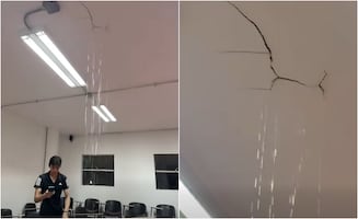 La primera tormenta inunda el Conservatorio Nacional recién renovado