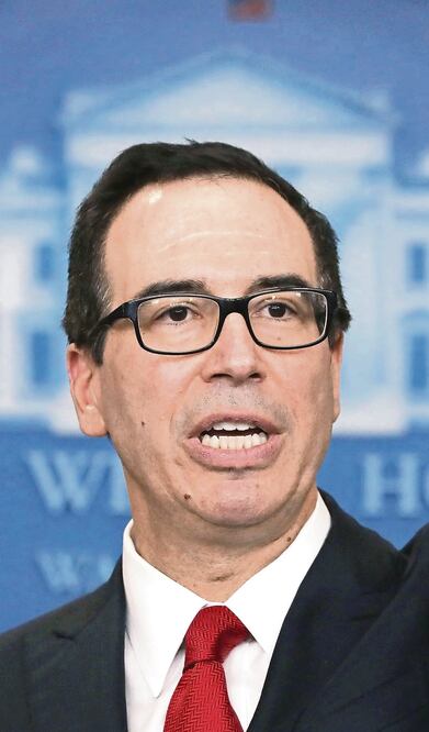 En la foto: Steven Mnuchin, secretario del Tesoro de Estados Unidos (ARCHIVO. EL UNIVERSAL)