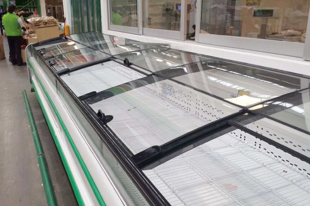 En los negocios de la entidad escasean productos como maíz, frijol, huevos y lácteos (EDWIN HERNÁNDEZ. EL UNIVERSAL)