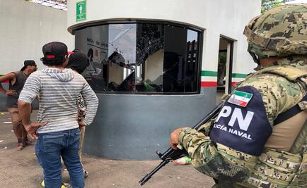 Migrantes africanos protestan y causan desmanes