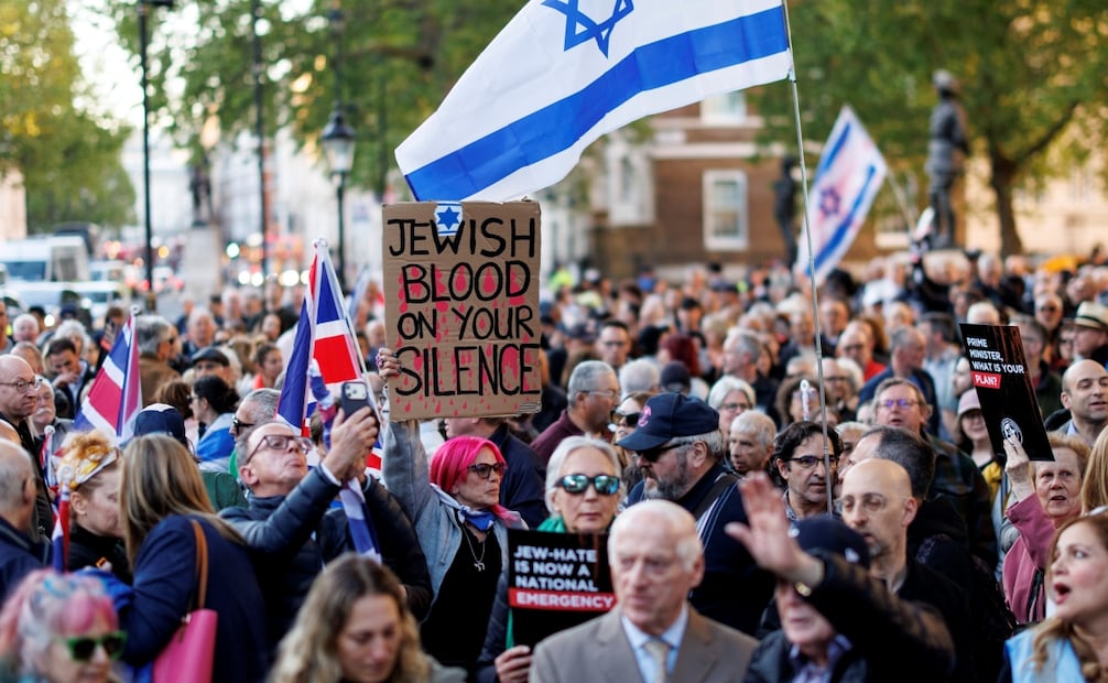 Protestas antiterrorismo en Reino Unido. (30/04/2026). Foto: EFE
