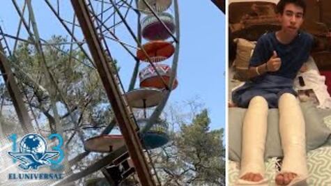 Fernández Noroña comparte video de joven que cayó de juego de Six Flags