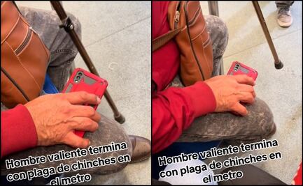 VIDEO. ¿Chinches en el Metro de la CDMX?, héroe las “liquida” con su bastón
