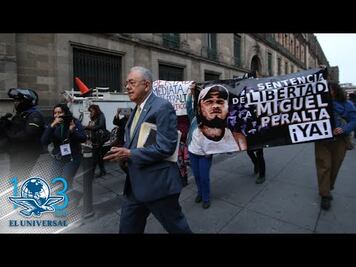“Tienen tache”: AMLO sobre la manifestación afuera de Palacio Nacional