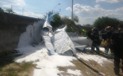 Desplome de avioneta deja dos lesionados en Mérida, Yucatán