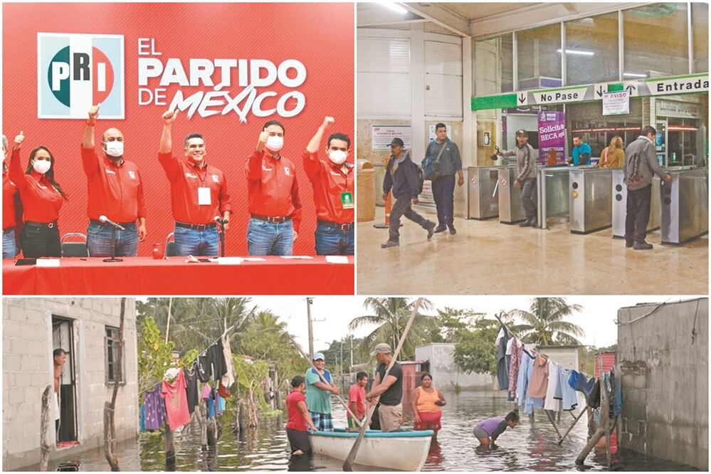 En 2020, Tabasco no sólo sufrió los embates sociales y económicos del Covid-19, paralelo a esta emergencia sanitaria, llegaron las inundaciones a la entidad. Fotos: ARCHIVO EL UNIVERSAL