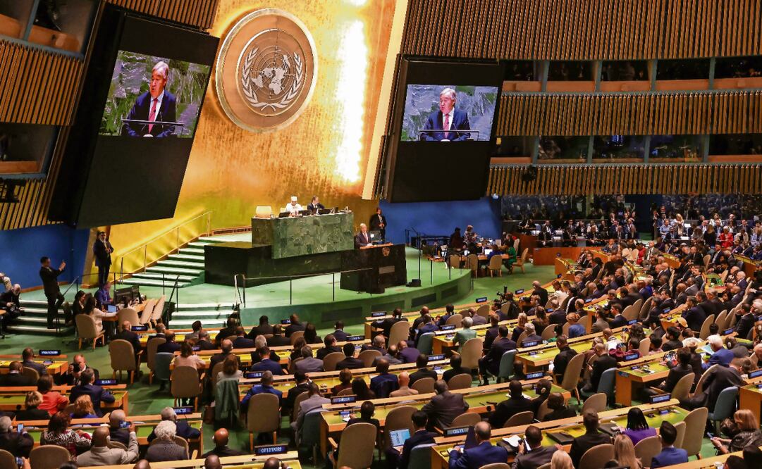 El secretario general de las Naciones Unidas (ONU), António Guterres, durante la Asamblea General del organismo el 24 de septiembre de 2024. Foto: EFE