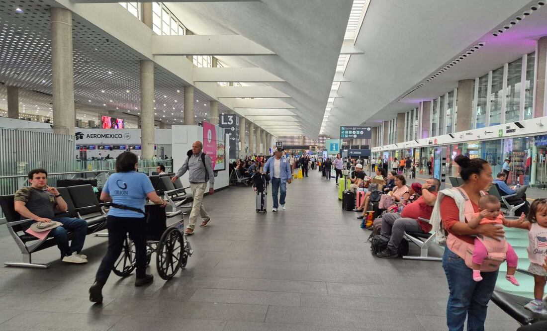 AICM pide tomar precauciones por lluvias y manifestaciones. Foto: Jorge Medellín/EL UNIVERSAL