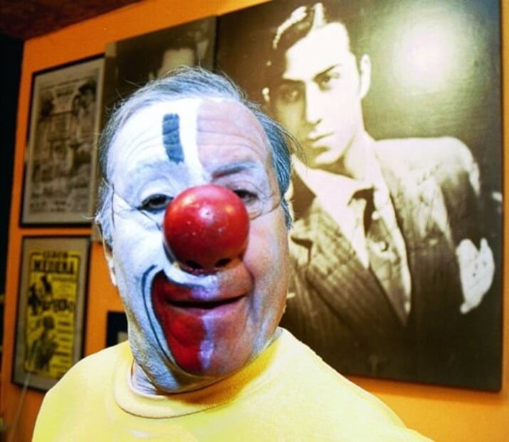 Bozo, el “Rey de los payasos”, decía la verdad en broma y tenía alma de cristal