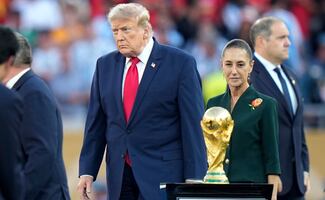 "Claudia, ¿vas a venir?"; así fue el paso de Sheinbaum en la final del Mundial, con un vuelo cancelado y la invitación de Trump