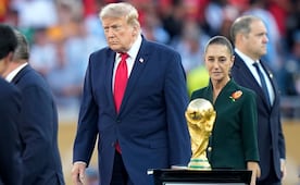 "Claudia, ¿vas a venir?"; así fue el paso de Sheinbaum en la final del Mundial, con un vuelo cancelado y la invitación de Trump