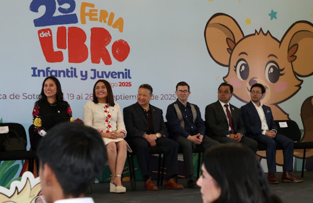La Feria del Libro Infantil y Juvenil Hidalgo 2025 estará hasta el 28 de septiembre en el Centro Cultural del Ferrocarril, en la capital del estado. Foto: Especial