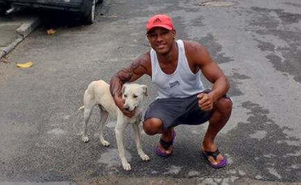Perro orina sobre un joven en calles de Brasil y éste lo adopta