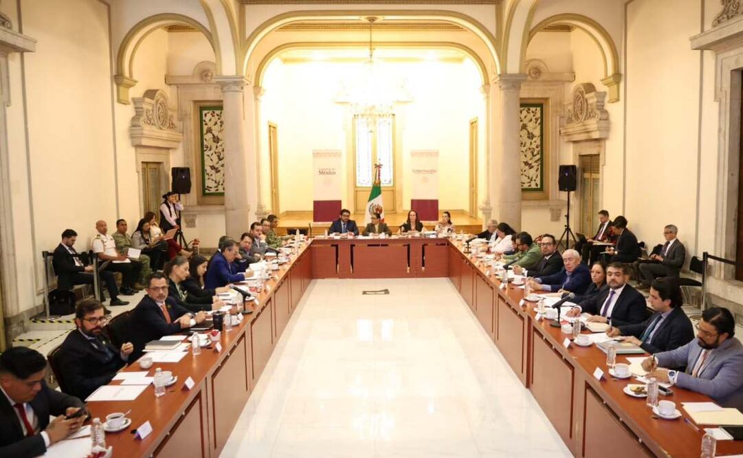 Gabinete de Sheinbaum asiste a trabajos de coordinación. Foto: Especial