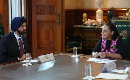 Sheinbaum se reúne con presidente del Banco Mundial; economía avanza con certidumbre, afirma