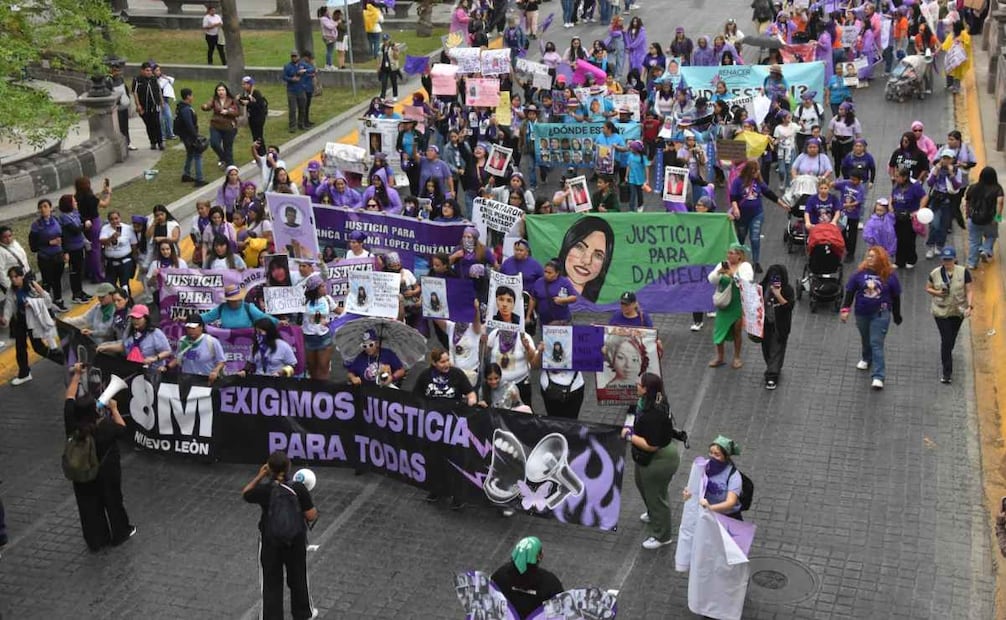 Marcha por el 8M en Nuevo León (08/03/2026). Foto: Emilio Vázquez / EL UNIVERSAL