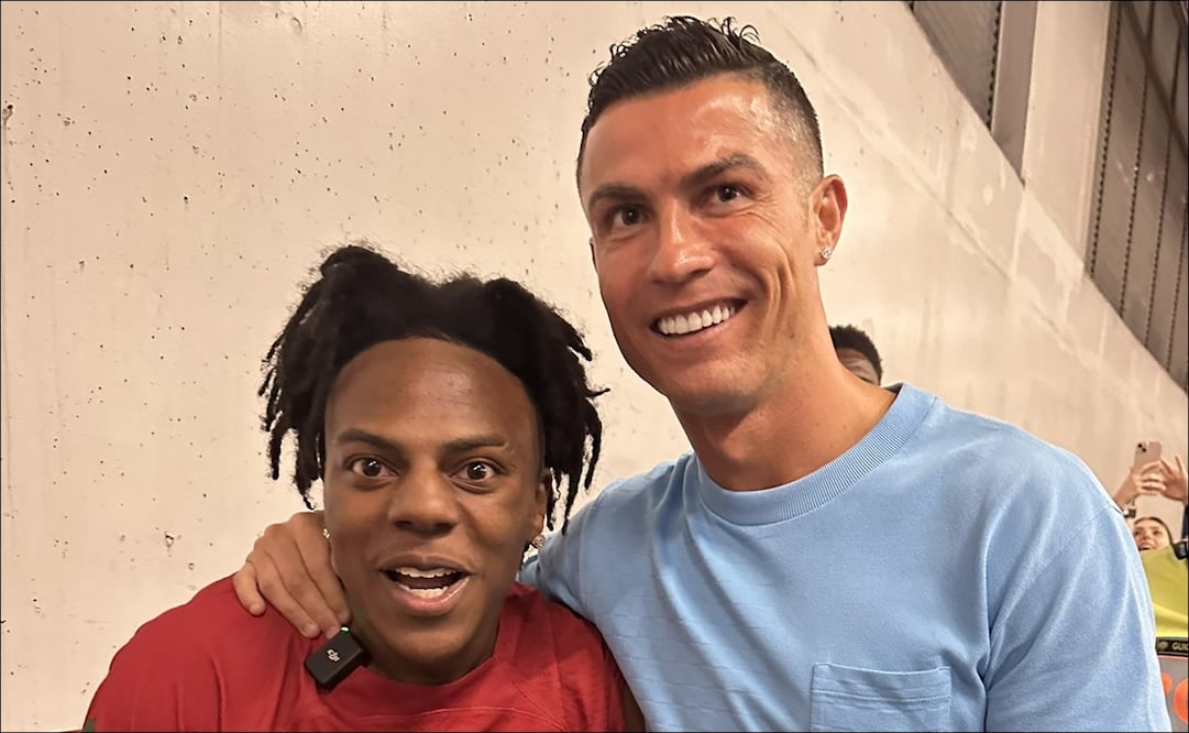 El streamer estadounidense IShowSpeed “enloqueció” al conocer a Cristiano Ronaldo / FOTO: @ishowspeedsui