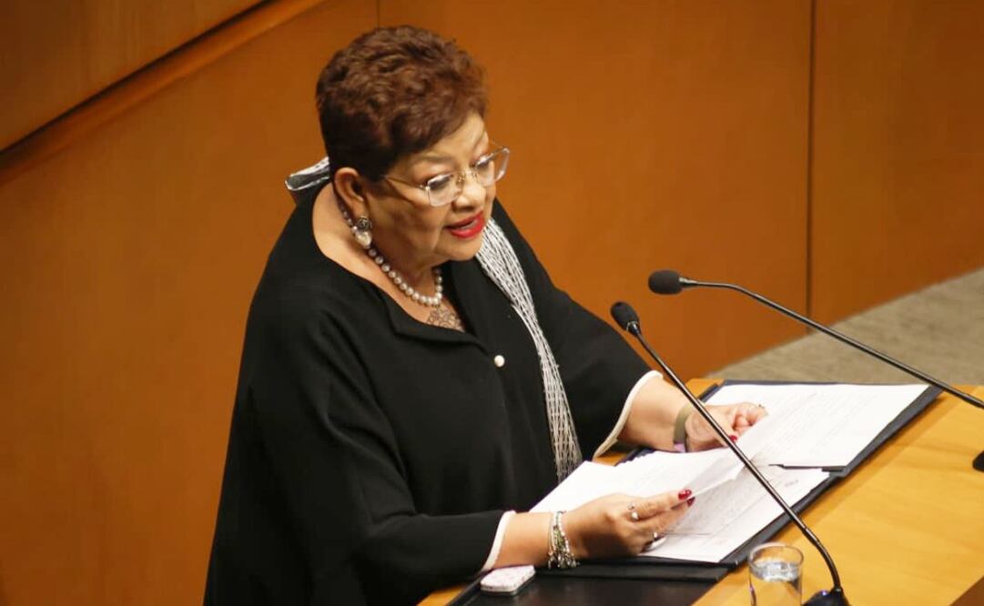 Ernestina Godoy comparece ante el Senado previo a la votación en el Senado para nombrar a la nueva fiscal General (03/12/25) Foto: Luis Camacho/EL UNIVERSAL